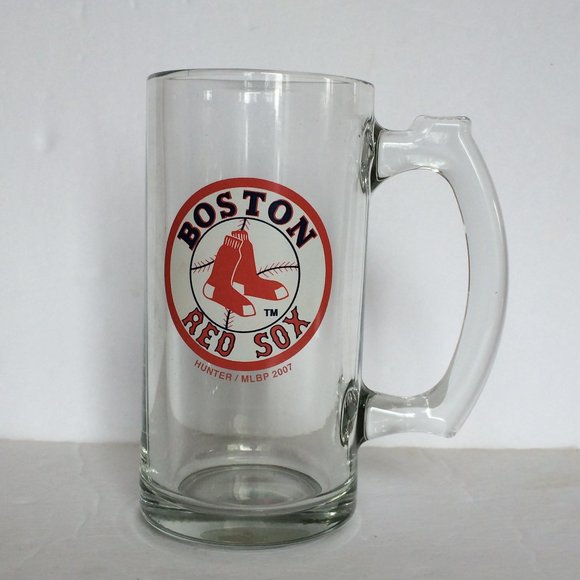 Boston Red Sox Beer Buck Mug Drinking Glass Logo Hunter 2007 MLBP Baseball - Picture 1 of 8